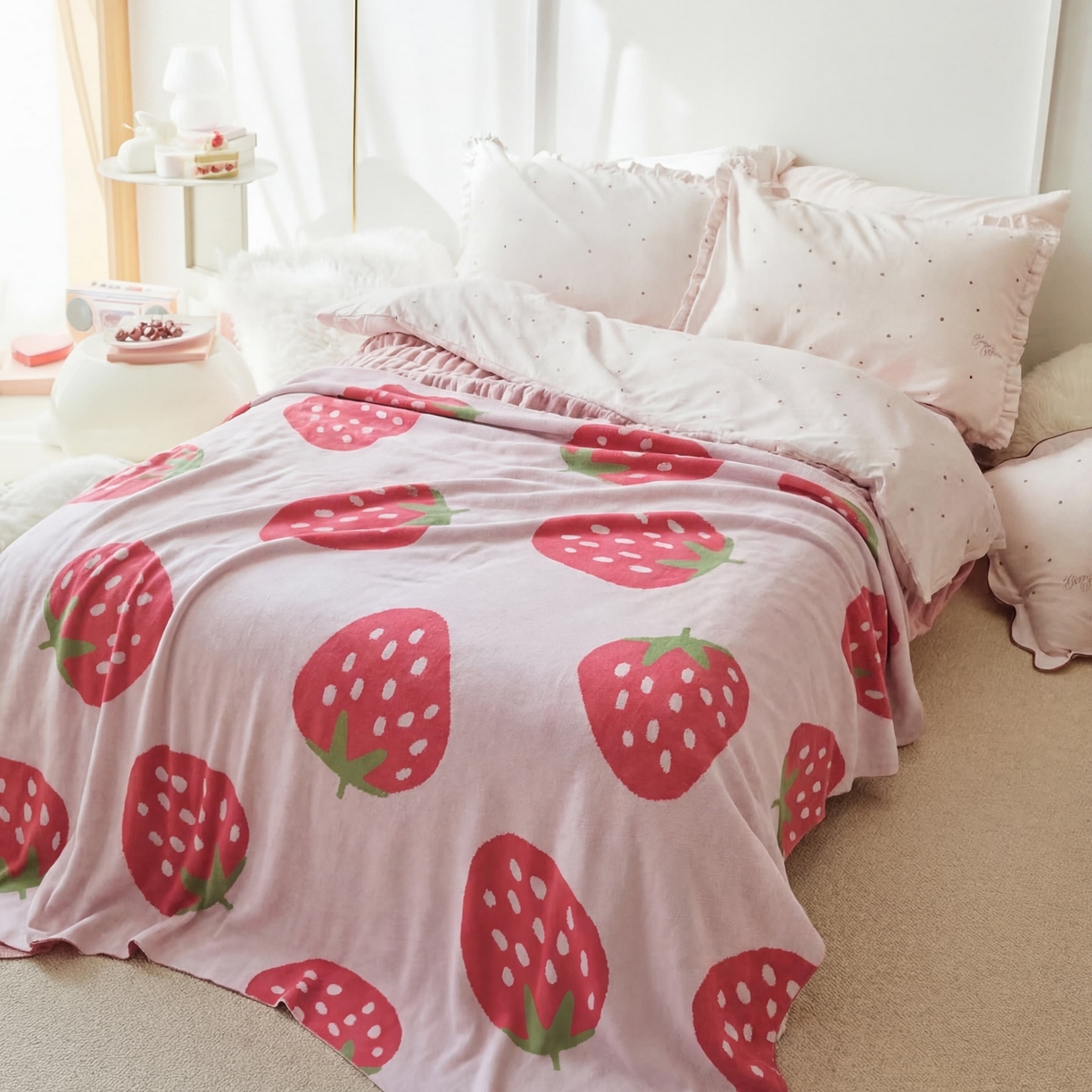 91家纺网 家纺一手货源 找家纺 （总）暖绵绵家纺 2026新款竹浆纤维(天竹)毛毯毯子午睡毯-缇莓