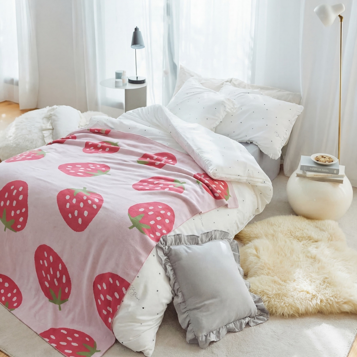 91家纺网 家纺一手货源 找家纺 （总）暖绵绵家纺 2026新款竹浆纤维(天竹)毛毯毯子午睡毯-缇莓