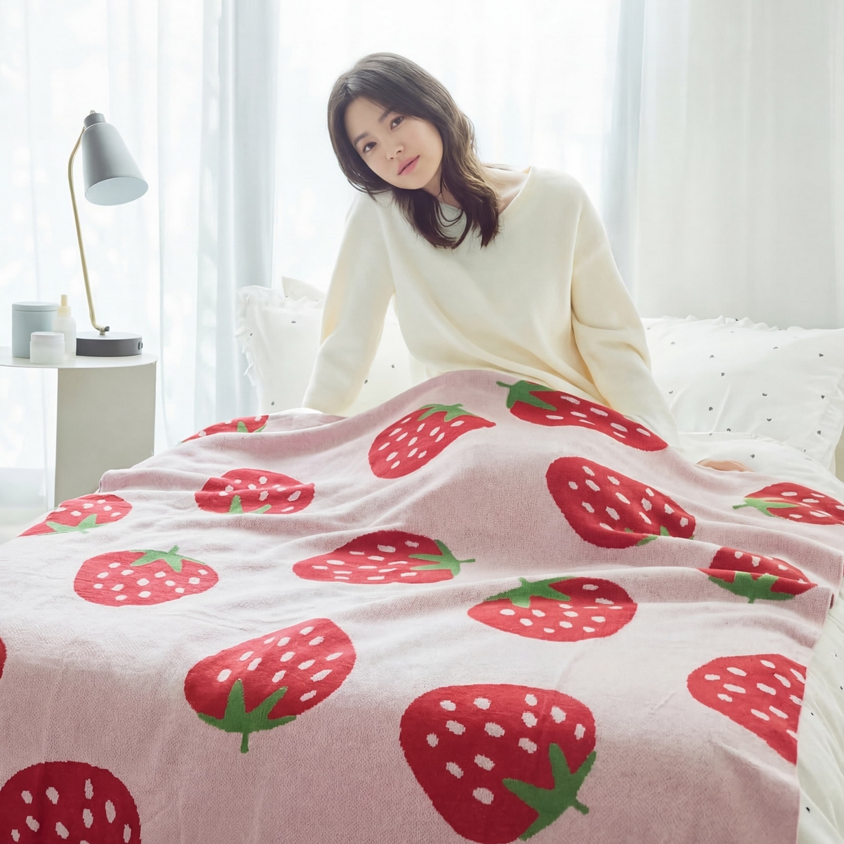 91家纺网 家纺一手货源 找家纺 （总）暖绵绵家纺 2026新款竹浆纤维(天竹)毛毯毯子午睡毯-缇莓