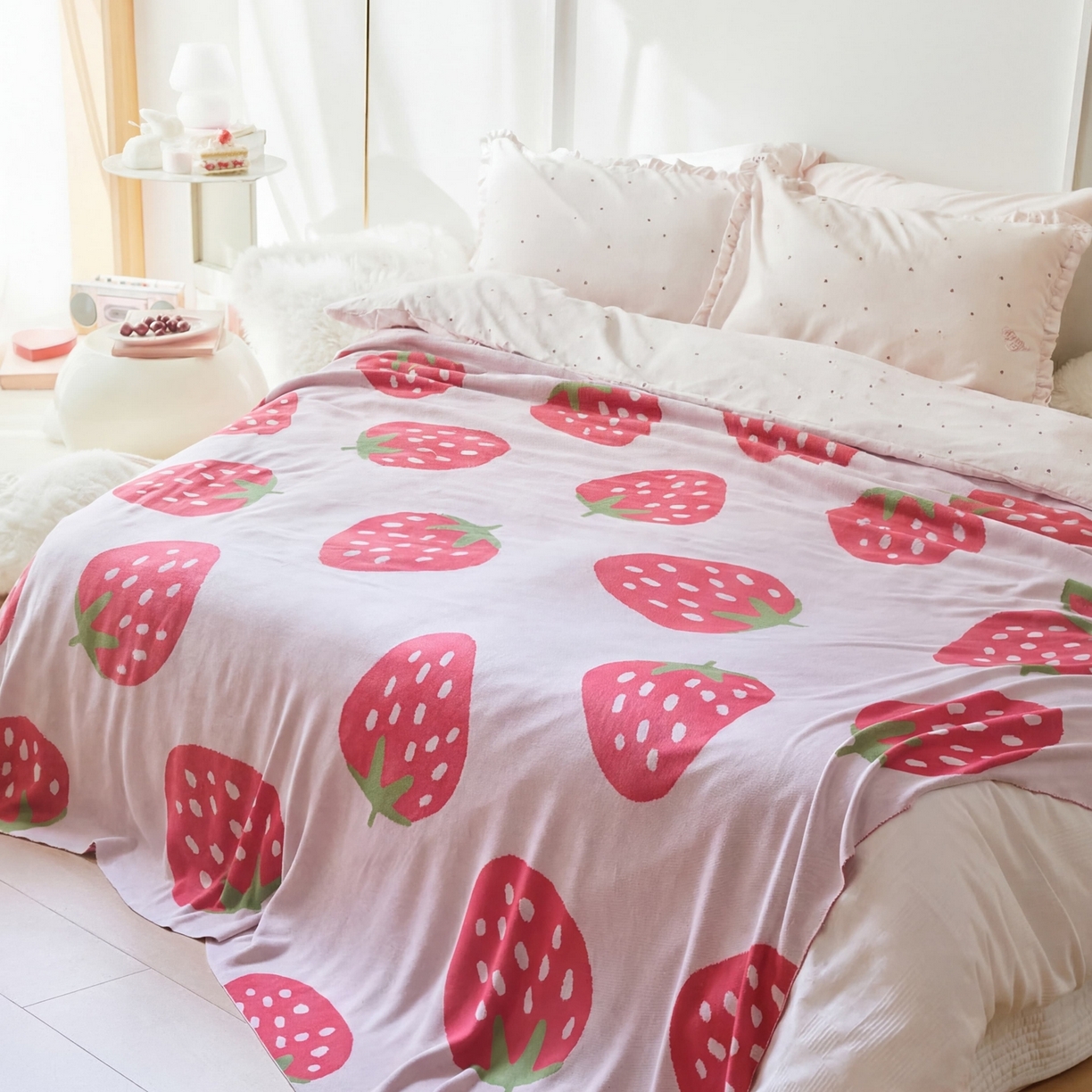 91家纺网 家纺一手货源 找家纺 （总）暖绵绵家纺 2026新款竹浆纤维(天竹)毛毯毯子午睡毯-缇莓