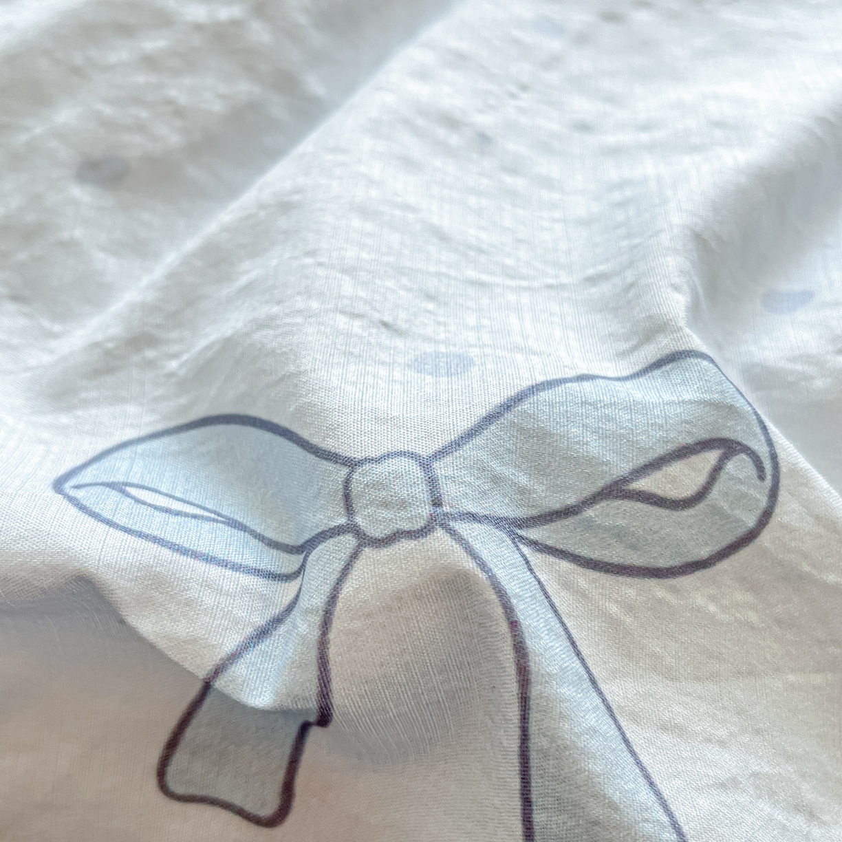 91家纺网 家纺一手货源 找家纺 川悦生活 2026春夏新款双层纱皱皱纱单床笠床笠单件 床笠海盐小咪