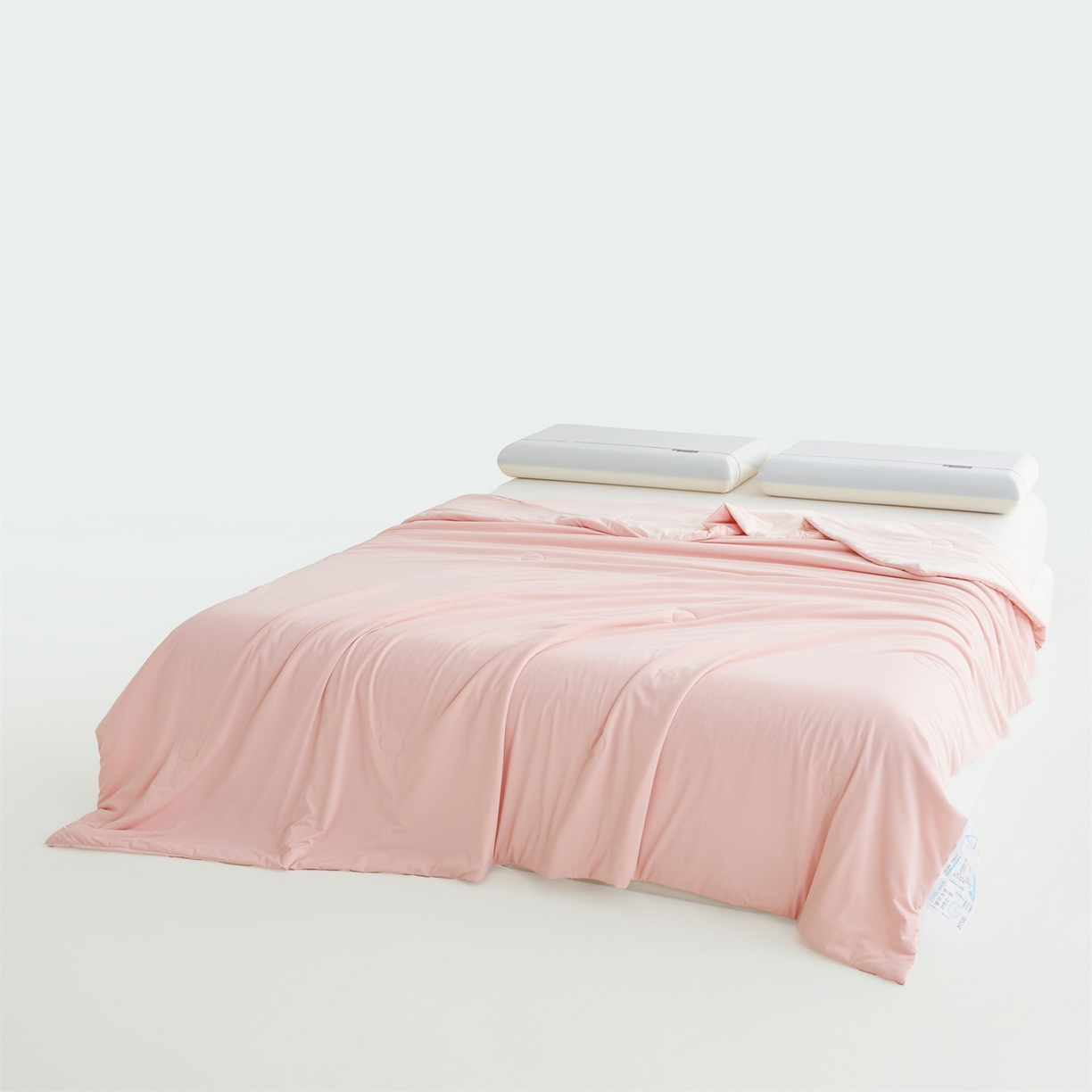 91家纺网 家纺一手货源 找家纺 仁凯家纺 2026新款双面凉感丝夏被凉感被子夏凉被空调被 冰柔粉