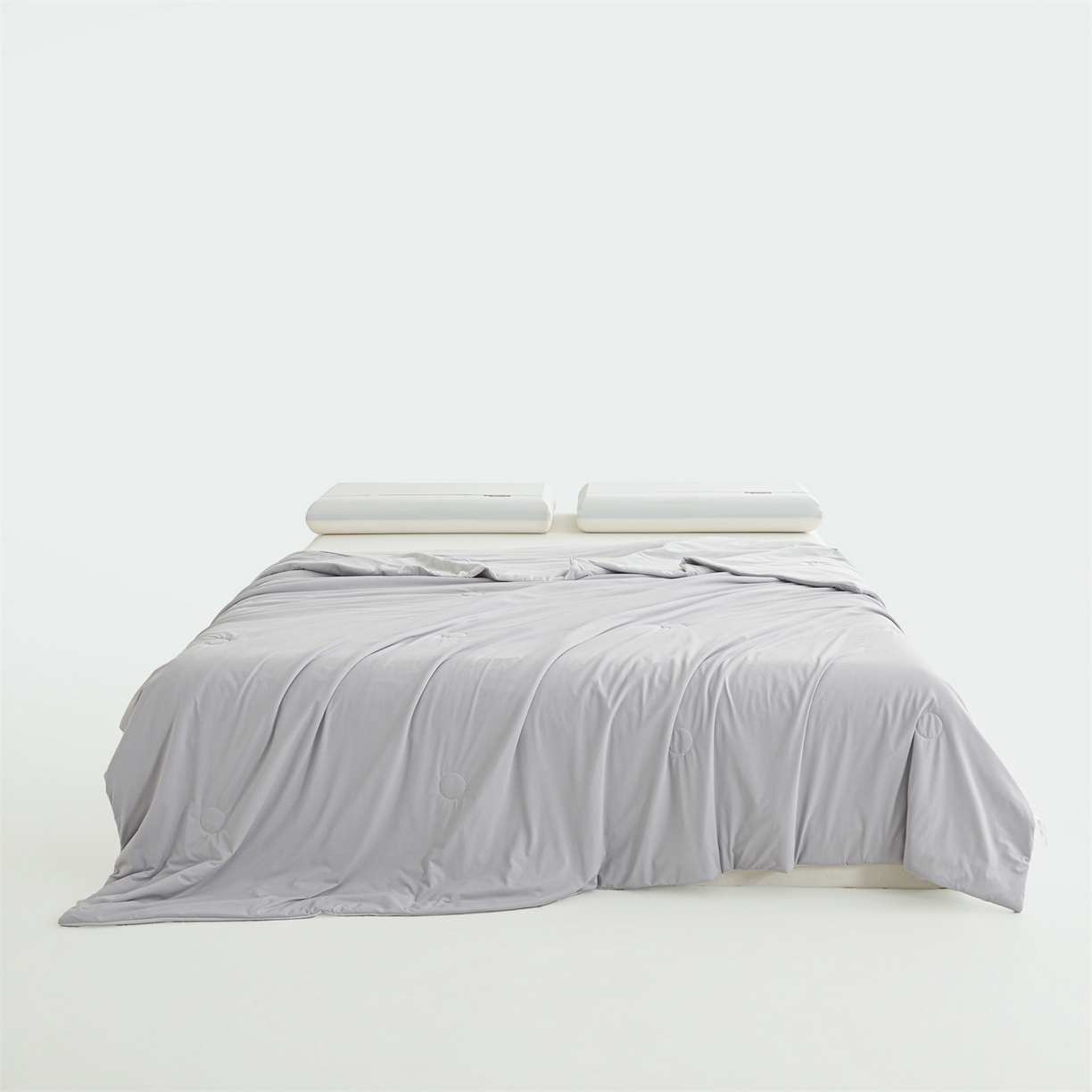 91家纺网 家纺一手货源 找家纺 仁凯家纺 2026新款双面凉感丝夏被凉感被子夏凉被空调被 雾松灰