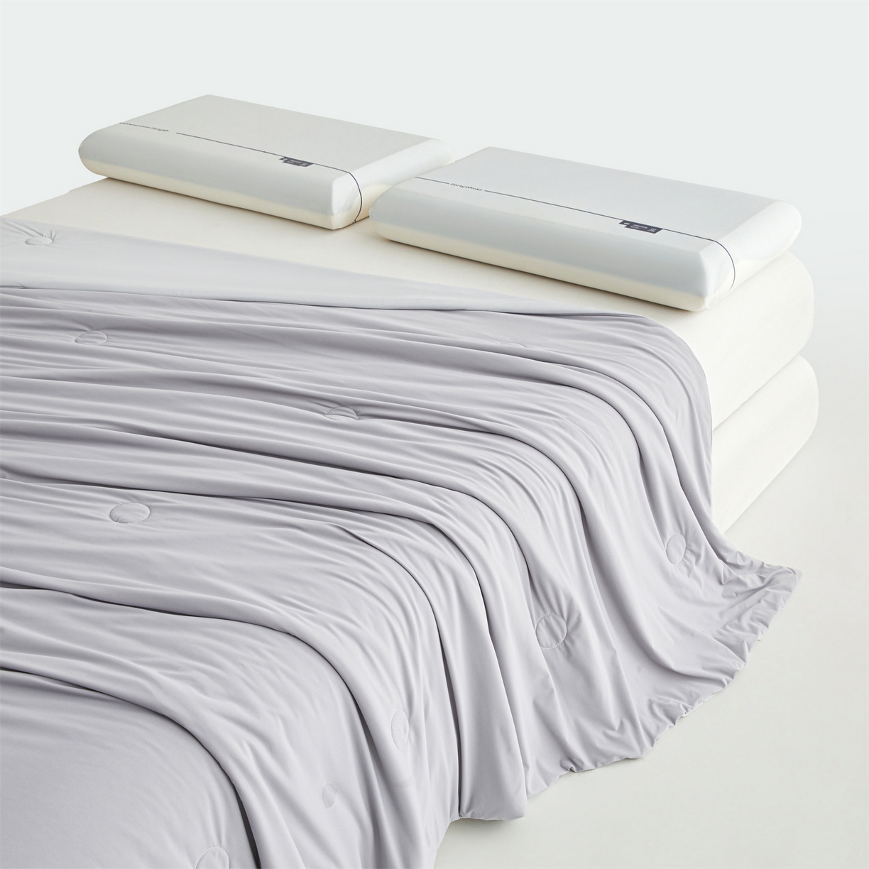 91家纺网 家纺一手货源 找家纺 仁凯家纺 2026新款双面凉感丝夏被凉感被子夏凉被空调被 雾松灰