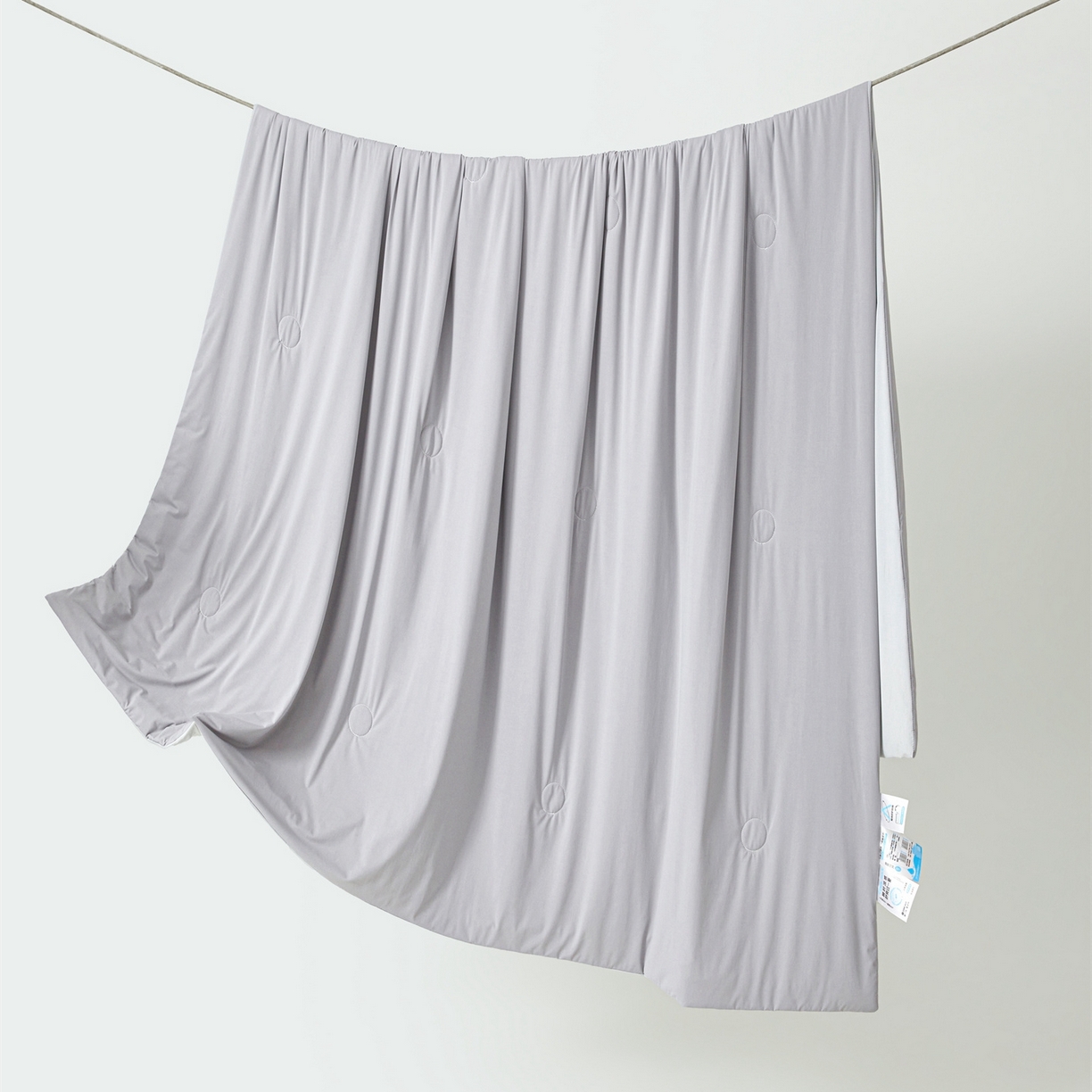 91家纺网 家纺一手货源 找家纺 仁凯家纺 2026新款双面凉感丝夏被凉感被子夏凉被空调被 雾松灰