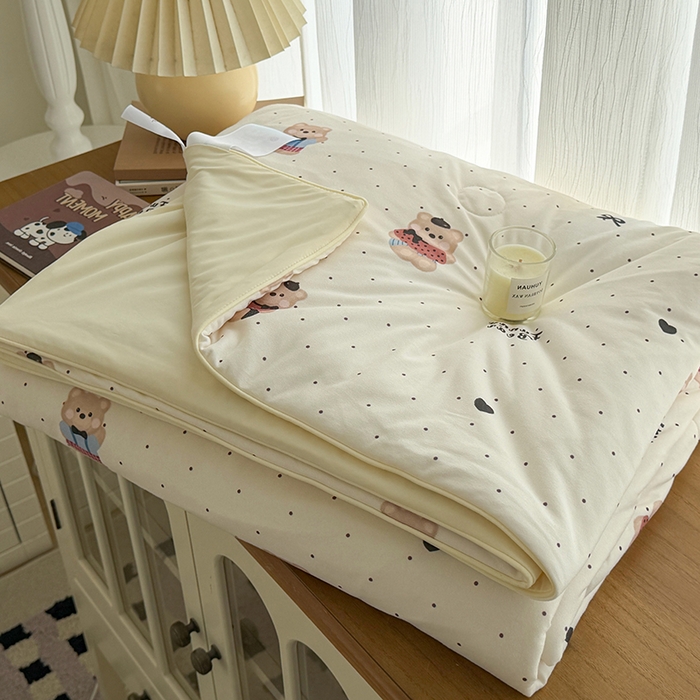 91家纺网 家纺一手货源 找家纺 （总）HL原创 2026春夏新款针织棉小冰皮双感夏被夏凉被空调被