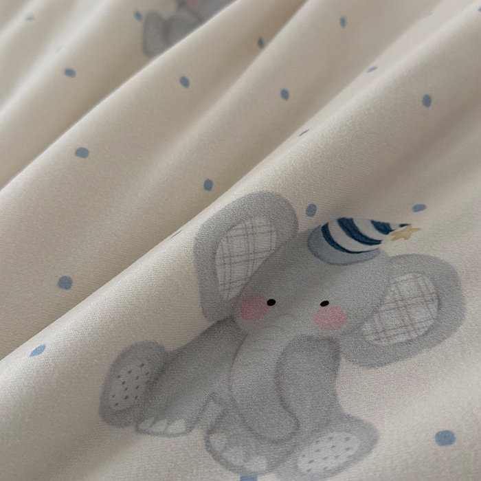 91家纺网 家纺一手货源 找家纺 HL原创 2026春夏新款针织棉小冰皮双感夏被夏凉被空调被 蜡笔象-米