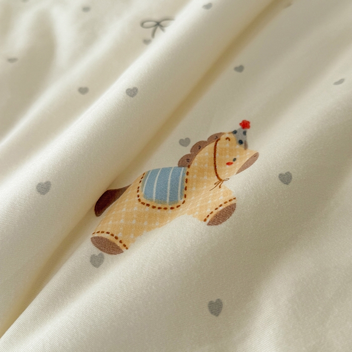 91家纺网 家纺一手货源 找家纺 HL原创 2026春夏新款针织棉小冰皮双感夏被夏凉被空调被 幸运小马