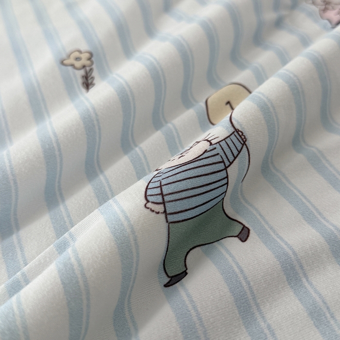 91家纺网 家纺一手货源 找家纺 HL原创 2026春夏新款针织棉小冰皮双感夏被夏凉被空调被 喵星人