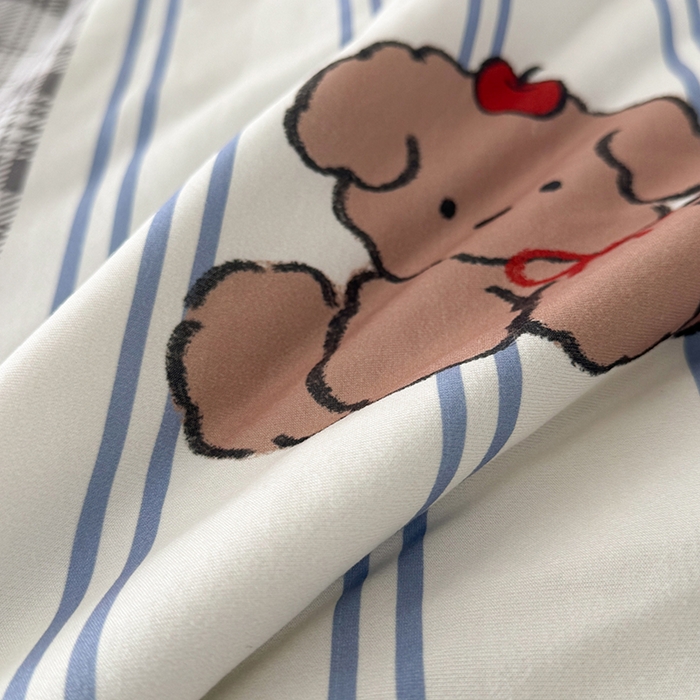 91家纺网 家纺一手货源 找家纺 HL原创 2026春夏新款针织棉小冰皮双感夏被夏凉被空调被 贴布狗