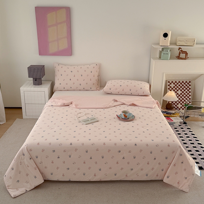 91家纺网 家纺一手货源 找家纺 （总）HL原创 2026春夏新款双面小冰皮夏被夏凉被空调被