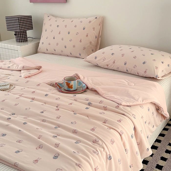 91家纺网 家纺一手货源 找家纺 （总）HL原创 2026春夏新款双面小冰皮夏被夏凉被空调被