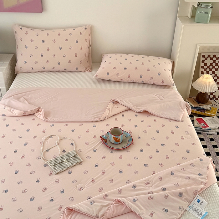 91家纺网 家纺一手货源 找家纺 （总）HL原创 2026春夏新款双面小冰皮夏被夏凉被空调被