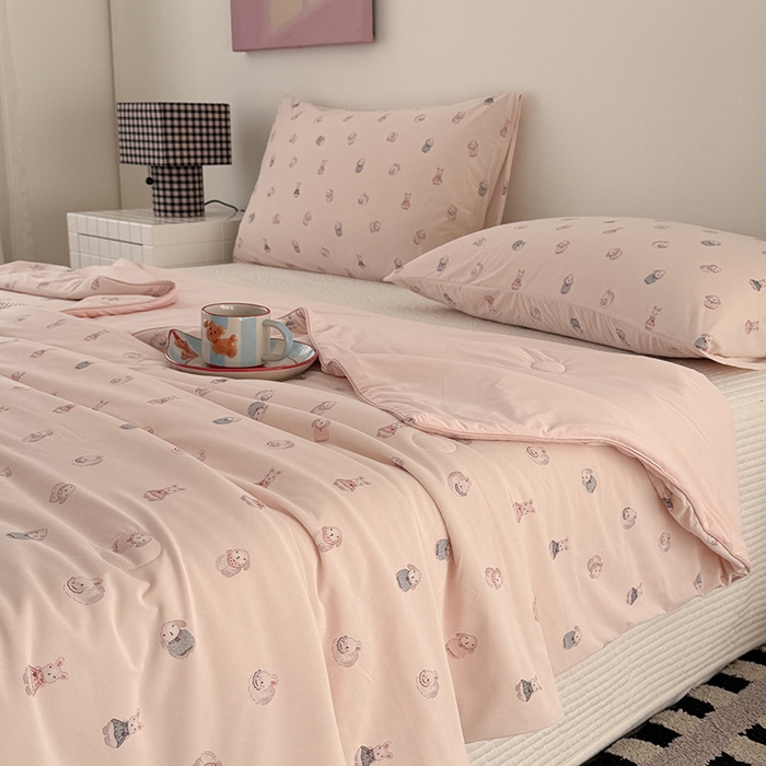 91家纺网 家纺一手货源 找家纺 （总）HL原创 2026春夏新款双面小冰皮夏被夏凉被空调被