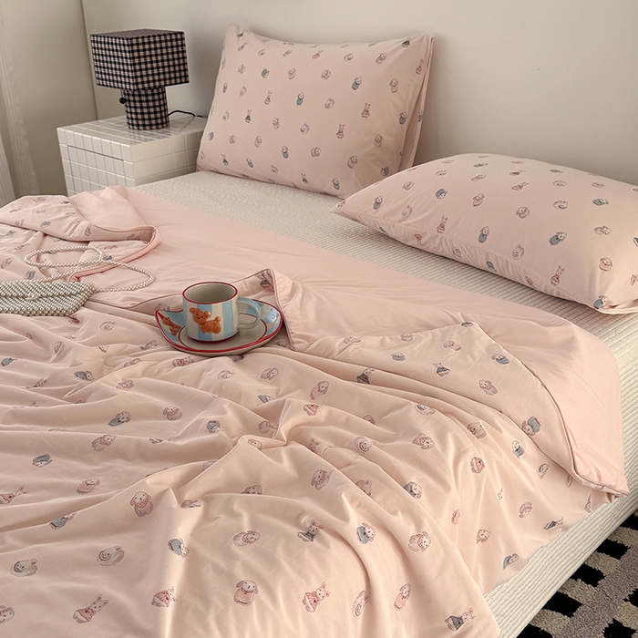 91家纺网 家纺一手货源 找家纺 （总）HL原创 2026春夏新款双面小冰皮夏被夏凉被空调被