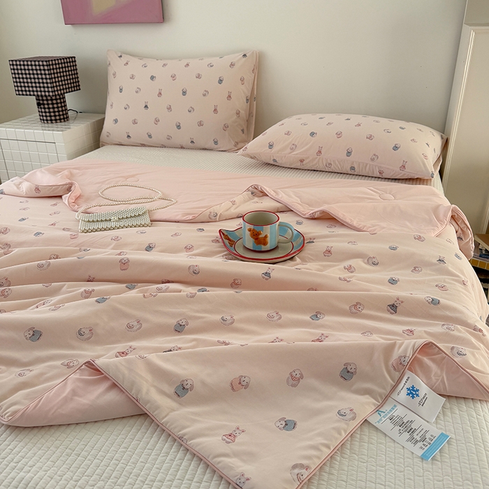 91家纺网 家纺一手货源 找家纺 （总）HL原创 2026春夏新款双面小冰皮夏被夏凉被空调被