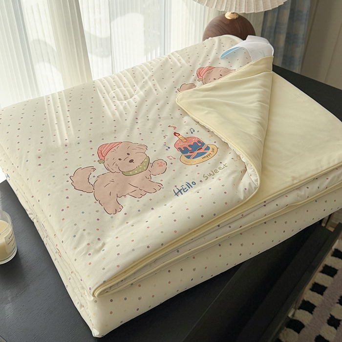 HL原创 2026春夏新款双面小冰皮夏被夏凉被空调被 糖豆豆