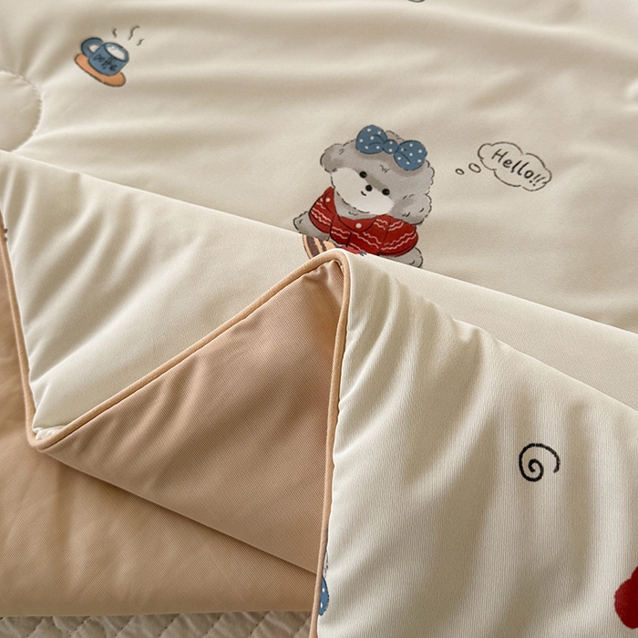 91家纺网 家纺一手货源 找家纺 HL原创 2026春夏新款双面小冰皮夏被夏凉被空调被 汪汪队