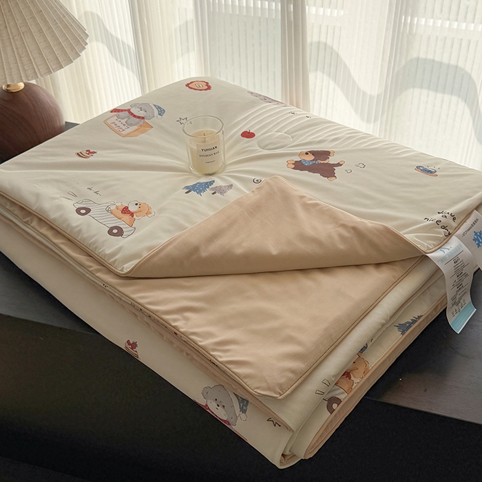 91家纺网 家纺一手货源 找家纺 HL原创 2026春夏新款双面小冰皮夏被夏凉被空调被 汪汪队