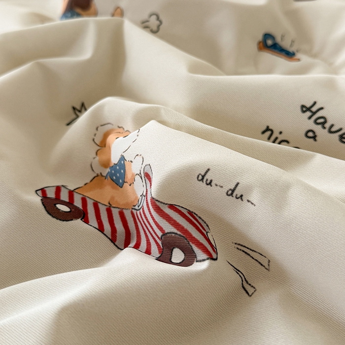 91家纺网 家纺一手货源 找家纺 HL原创 2026春夏新款双面小冰皮夏被夏凉被空调被 汪汪队