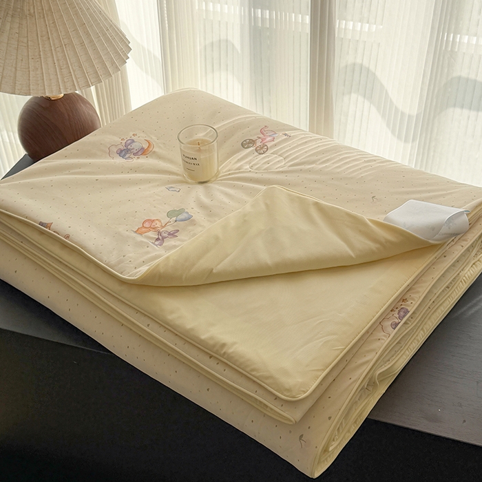 91家纺网 家纺一手货源 找家纺 HL原创 2026春夏新款双面小冰皮夏被夏凉被空调被 晚安