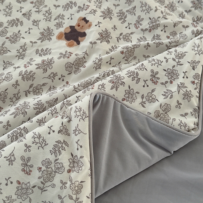 91家纺网 家纺一手货源 找家纺 HL原创 2026春夏新款双面小冰皮夏被夏凉被空调被 普罗旺斯