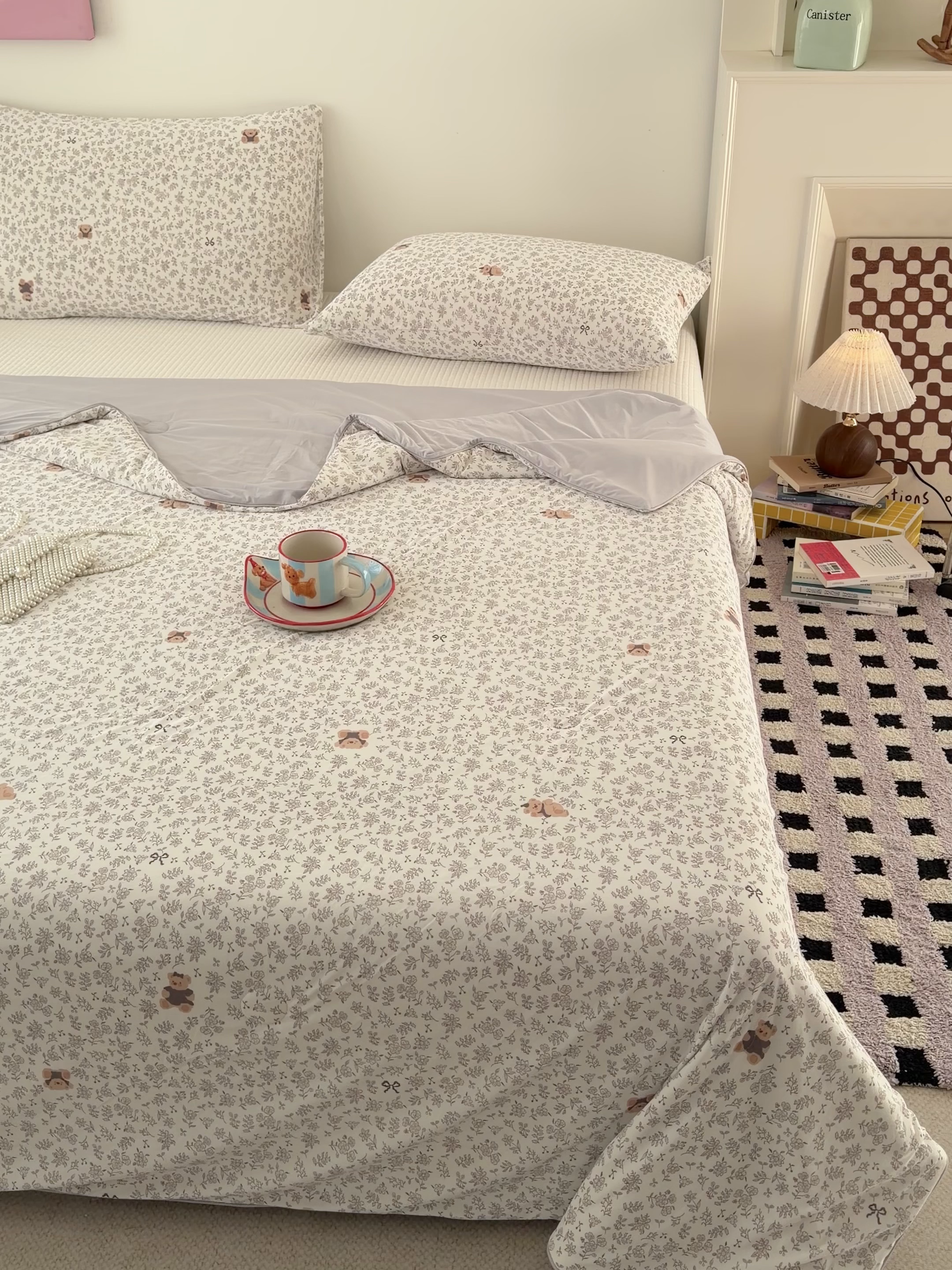 91家纺网 家纺一手货源 找家纺 HL原创 2026春夏新款双面小冰皮夏被夏凉被空调被 普罗旺斯