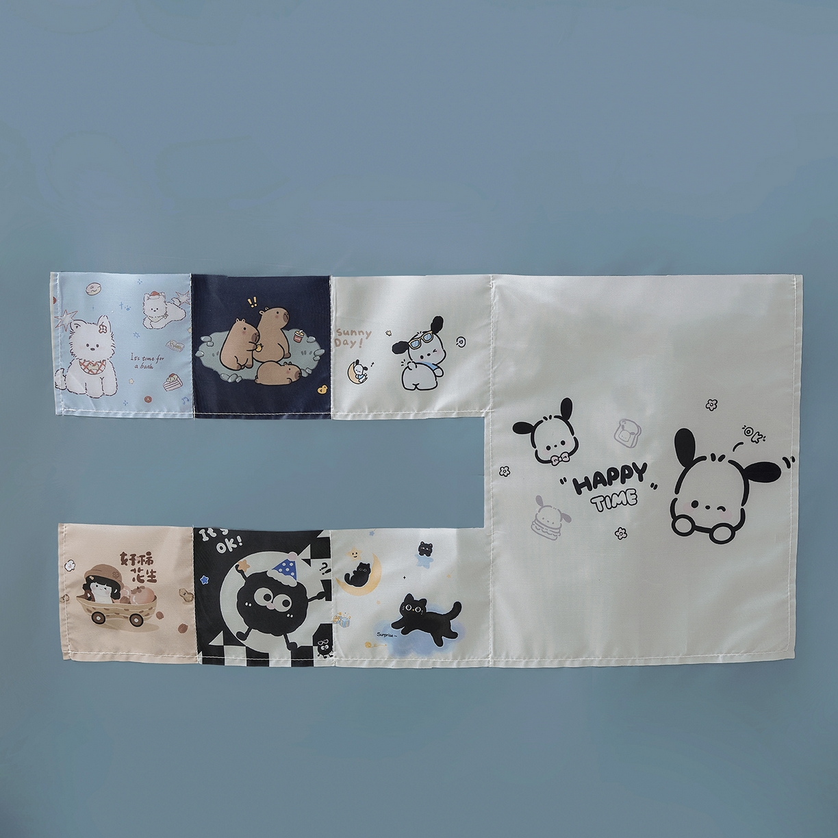 91家纺网 家纺一手货源 找家纺 壹和 2026新款纯物理无涂层无覆膜款遮光防蚊学生坐床蚊帐（场景二） 苍穹蓝