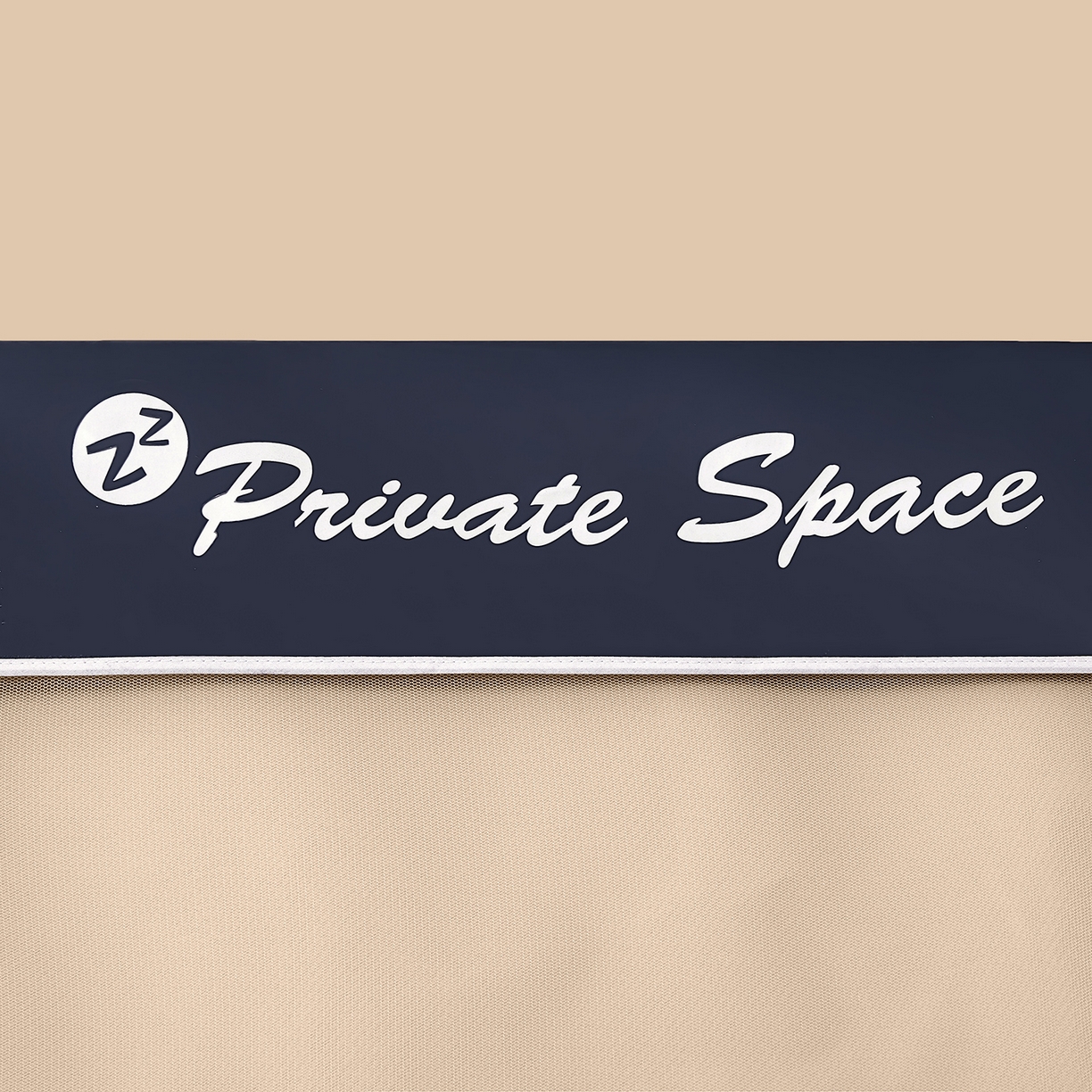 91家纺网 家纺一手货源 找家纺 壹和 2026新款纯物理无涂层无覆膜款遮光防蚊学生坐床蚊帐（场景二） 靛蓝拼米