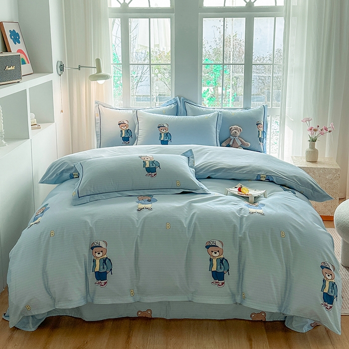 91家纺网 家纺一手货源 找家纺 （总）眷恋家纺 2026新款全棉纯棉铂金棉13376单被套被套单件