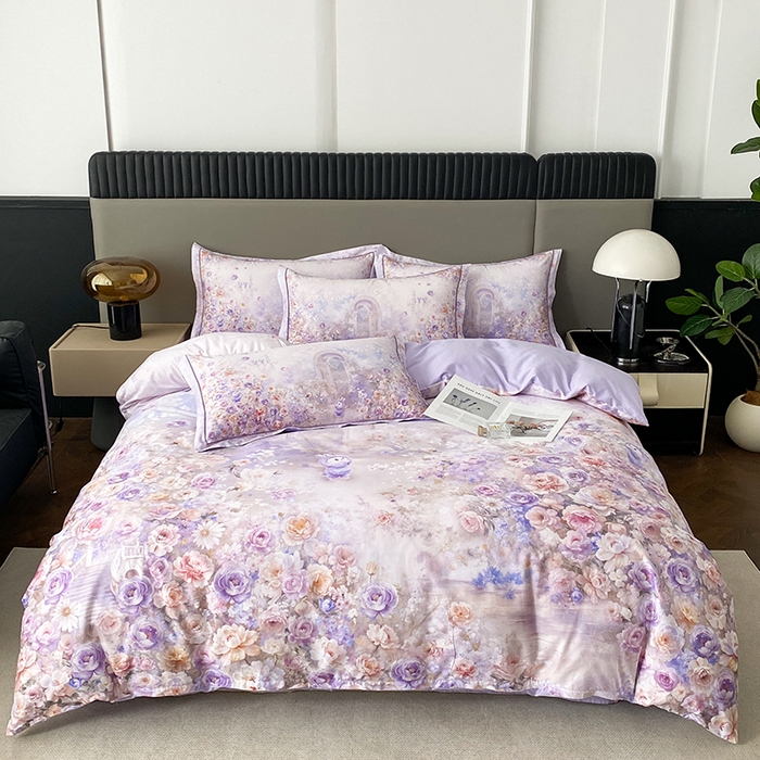 91家纺网 家纺一手货源 找家纺 （总）眷恋家纺 2026新款全棉纯棉铂金棉13376单被套被套单件