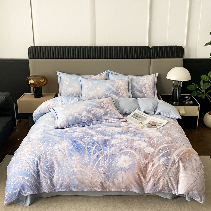 眷恋家纺 2026新款全棉纯棉铂金棉13376单被套被套单件 秋天童话-兰