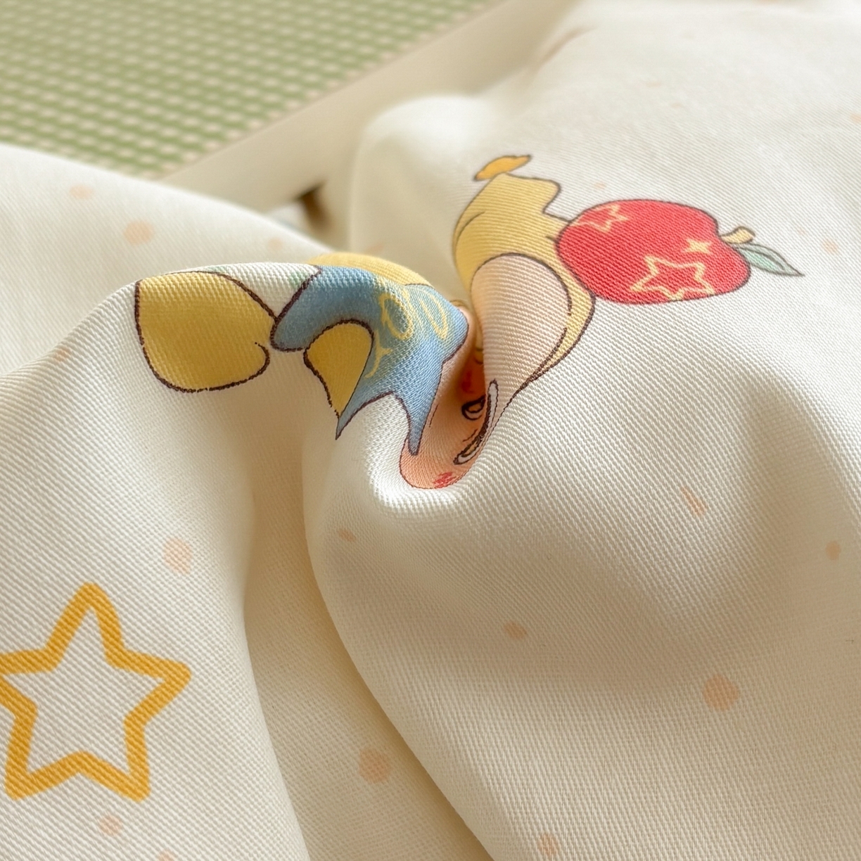 91家纺网 家纺一手货源 找家纺 慕尚家纺 2026春夏新款全棉纯棉印花三角针四件套 可爱星人