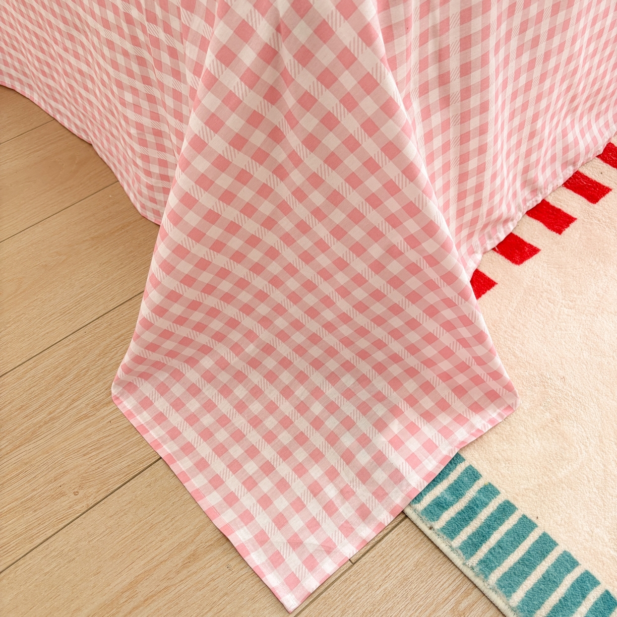 91家纺网 家纺一手货源 找家纺 慕尚家纺 2026春夏新款全棉纯棉印花三角针四件套 元气少女