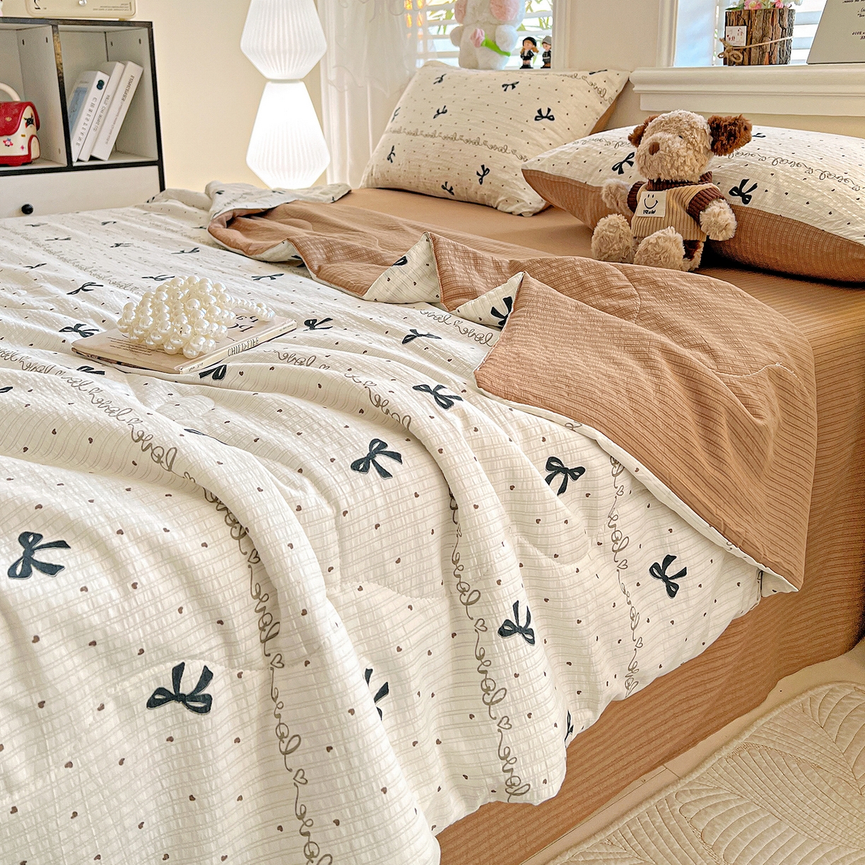 91家纺网 家纺一手货源 找家纺 （总）王朝国际 2026新款A类彩竺棉印花夏被四件套