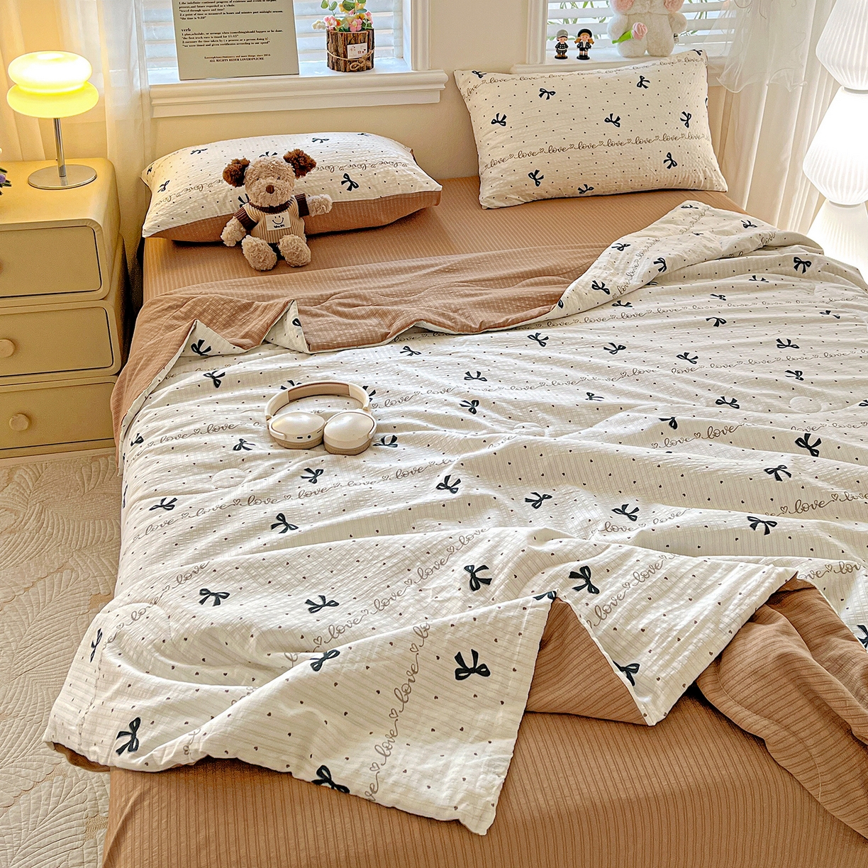 91家纺网 家纺一手货源 找家纺 （总）王朝国际 2026新款A类彩竺棉印花夏被四件套