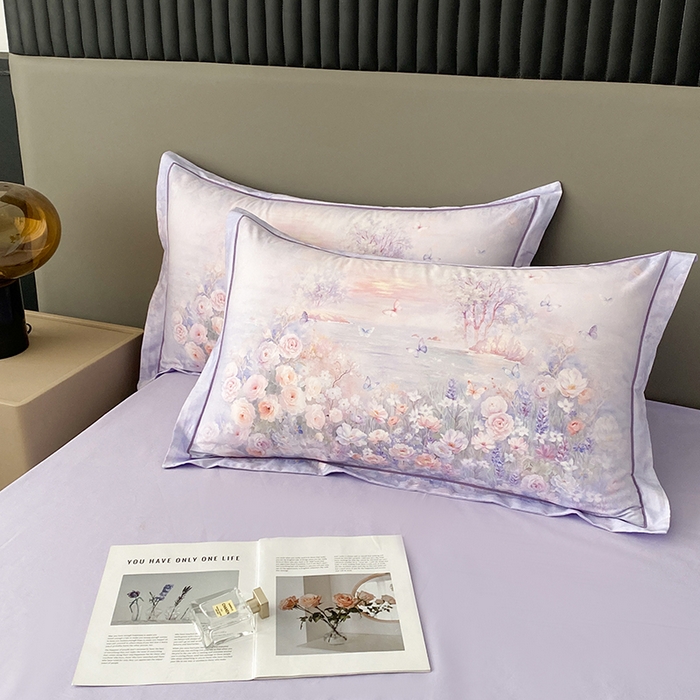 91家纺网 家纺一手货源 找家纺 （总）眷恋家纺  2026年新款春夏全棉铂金棉单枕套