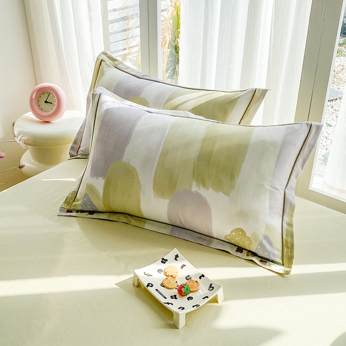 91家纺网 家纺一手货源 找家纺 （总）眷恋家纺  2026年新款春夏全棉铂金棉单枕套