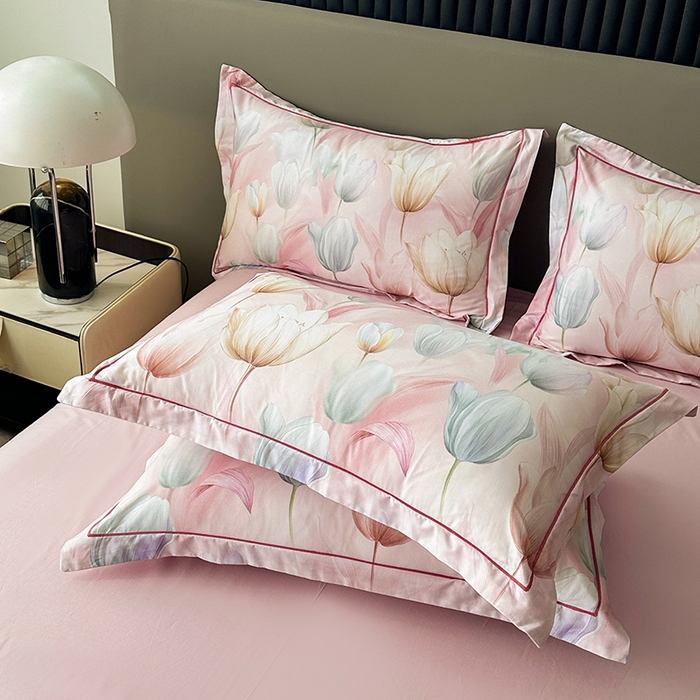 91家纺网 家纺一手货源 找家纺 （总）眷恋家纺  2026年新款春夏全棉铂金棉单枕套