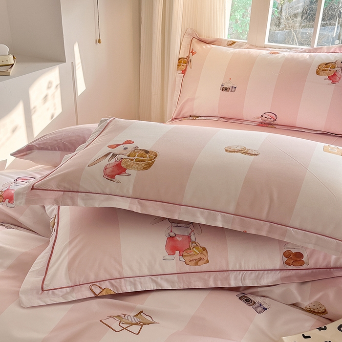 91家纺网 家纺一手货源 找家纺 （总）眷恋家纺  2026年新款春夏全棉铂金棉单枕套