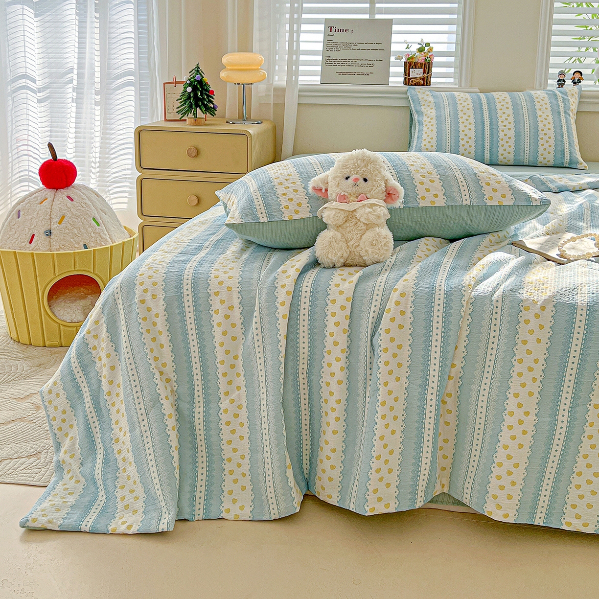 91家纺网 家纺一手货源 找家纺 王朝国际 2026新款A类彩竺棉印花夏被四件套 海洋之心