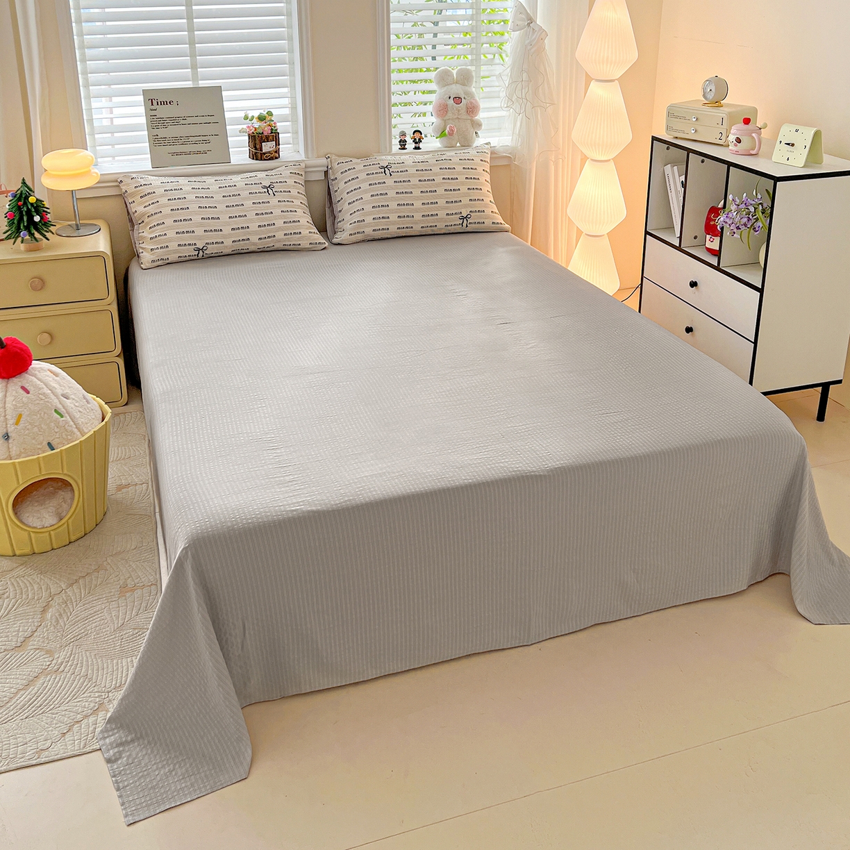 91家纺网 家纺一手货源 找家纺 王朝国际 2026新款A类彩竺棉印花夏被四件套 蝴蝶结