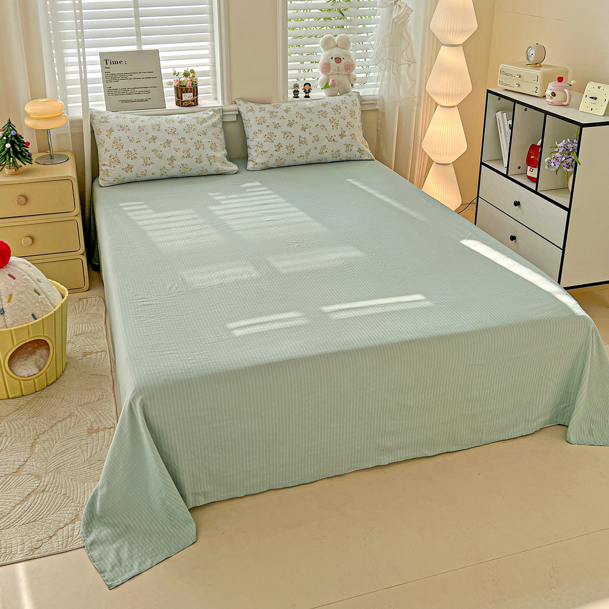 91家纺网 家纺一手货源 找家纺 王朝国际 2026新款A类彩竺棉印花夏被四件套 兰亭