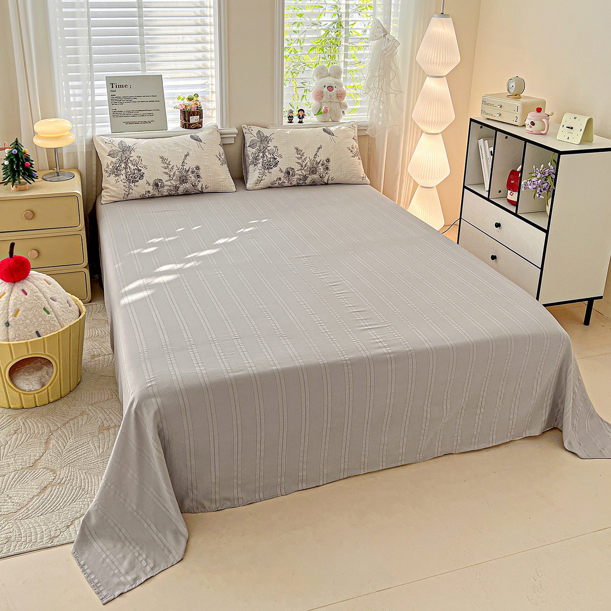 91家纺网 家纺一手货源 找家纺 王朝国际 2026新款A类彩竺棉印花夏被四件套 木兮枝