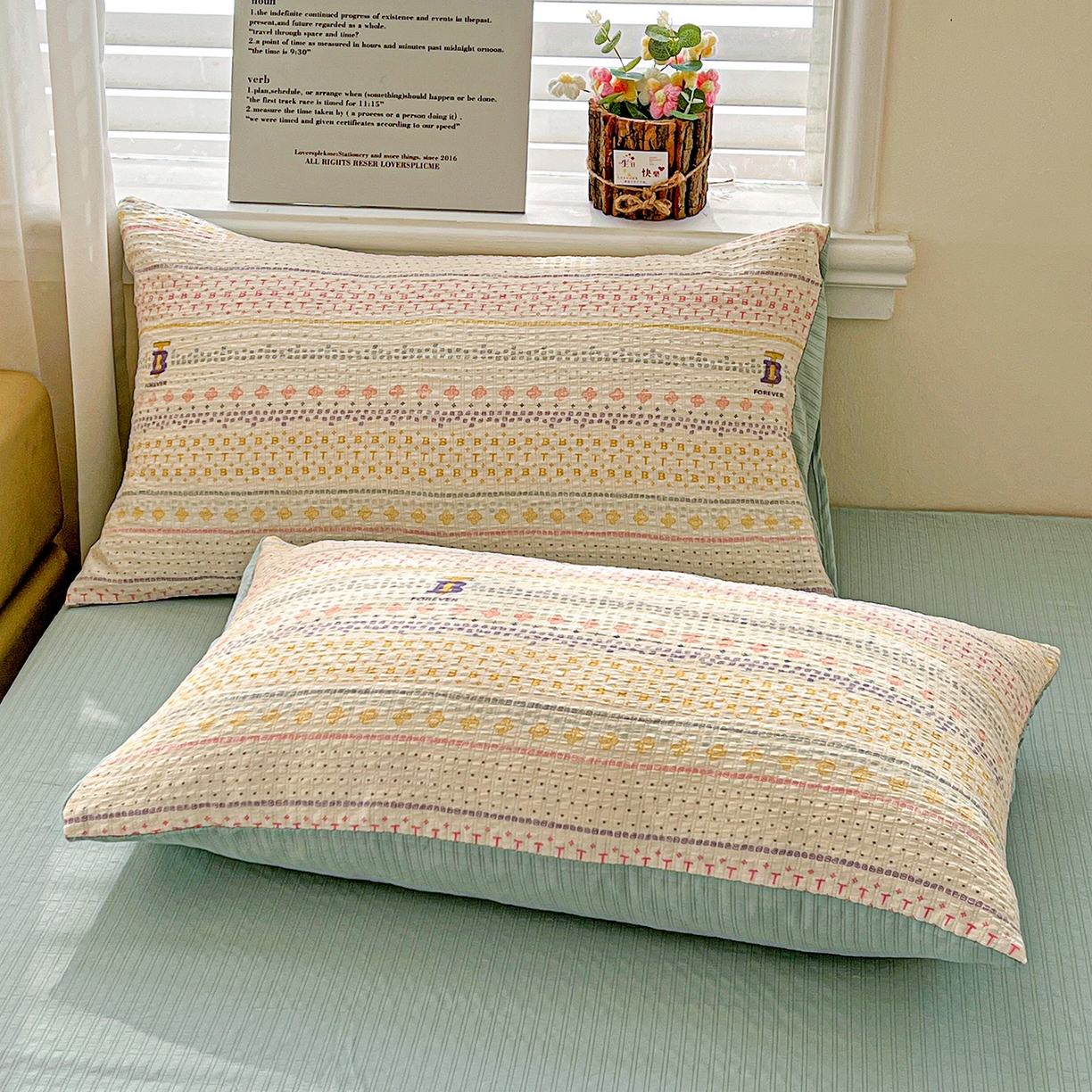 91家纺网 家纺一手货源 找家纺 王朝国际 2026新款A类彩竺棉印花夏被四件套 小欢喜