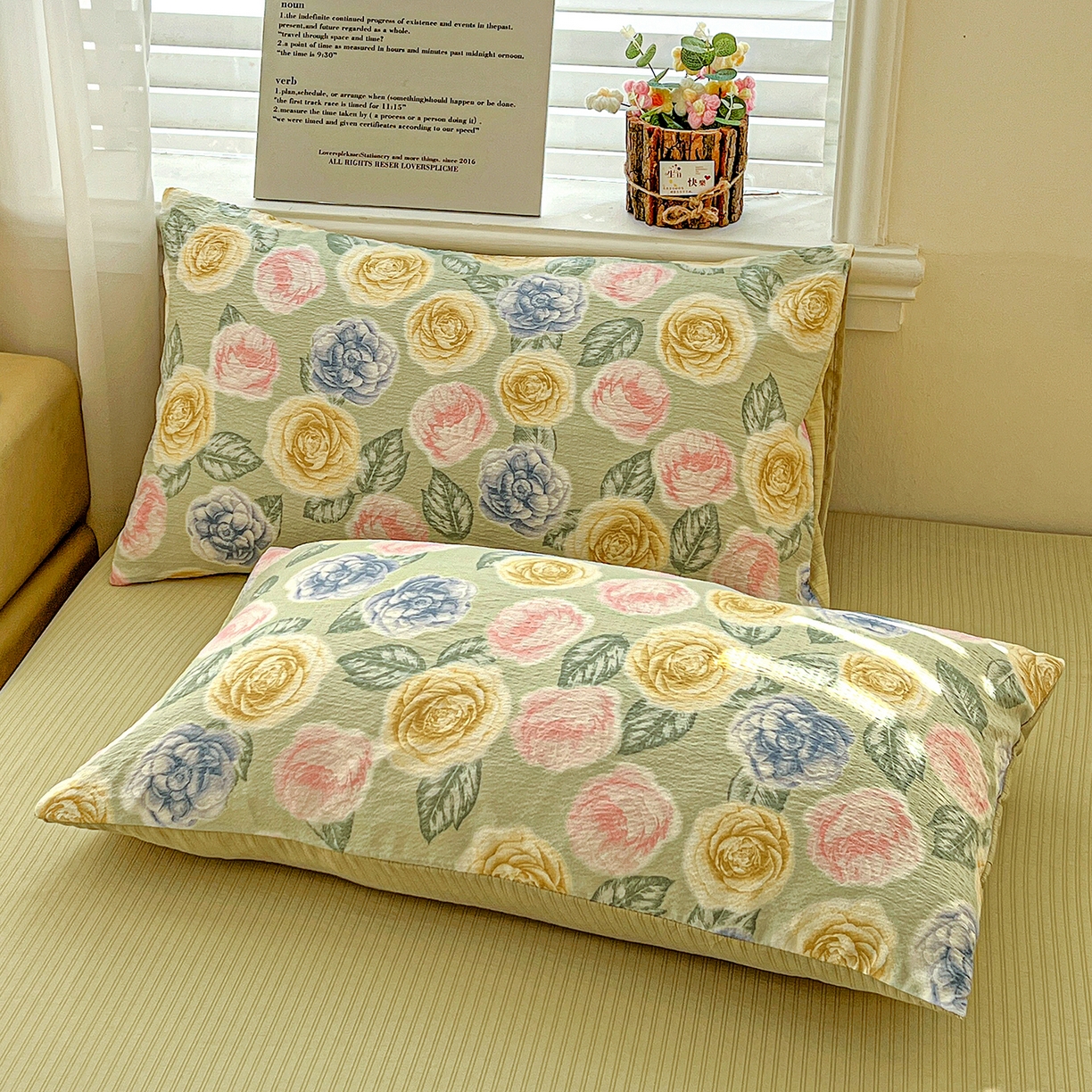 91家纺网 家纺一手货源 找家纺 王朝国际 2026新款A类彩竺棉印花夏被四件套 小乔玫瑰