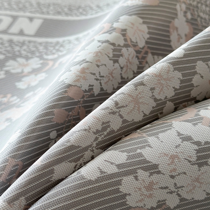 91家纺网 家纺一手货源 找家纺 慕尚家纺 2026春夏新款凉感冰丝提花凉席三件套 花艺 灰红