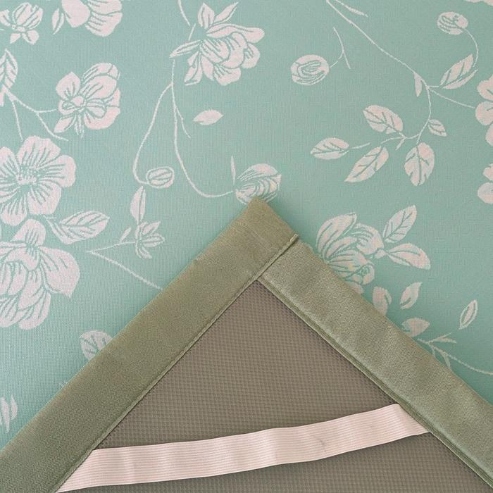 91家纺网 家纺一手货源 找家纺 慕尚家纺 2026春夏新款凉感冰丝提花凉席三件套 花语 绿