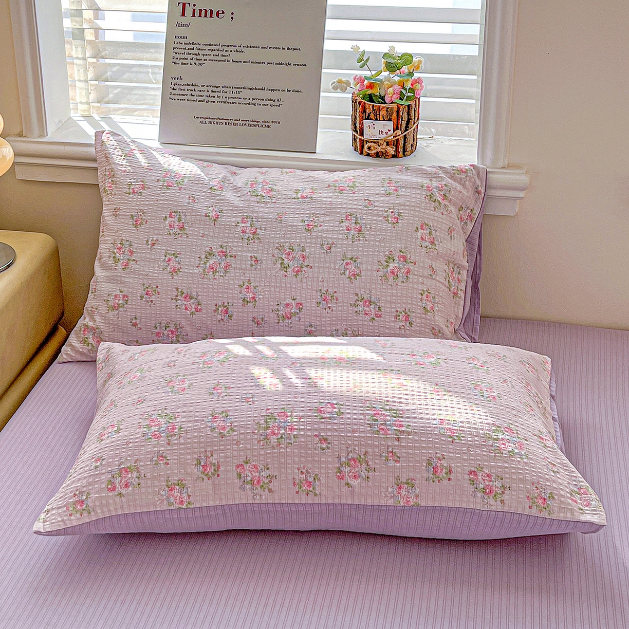 91家纺网 家纺一手货源 找家纺 王朝国际 2026新款A类彩竺棉印花夏被四件套 紫陌