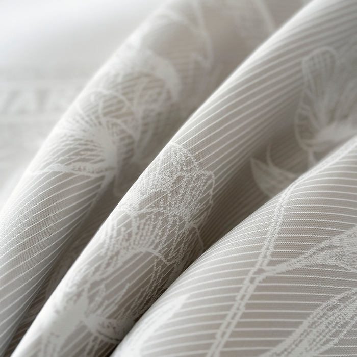 91家纺网 家纺一手货源 找家纺 慕尚家纺 2026春夏新款凉感冰丝提花凉席三件套 水仙 灰